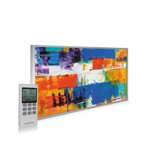 595×995 Abstract Paint Picture NXT Gen Infrared Heating Panel 580W – Electric Wall Panel Heater