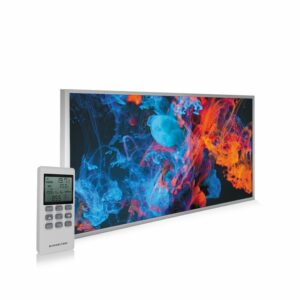 595×995 Dancing Smoke Picture NXT Gen Infrared Heating Panel 580W – Electric Wall Panel Heater