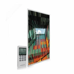 595×995 Geometric Architecture Picture NXT Gen Infrared Heating Panel 580W – Electric Wall Panel Heater