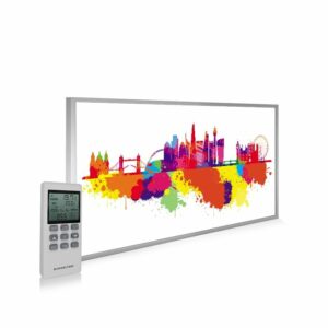 595×995 London Skyline Splash Picture NXT Gen Infrared Heating Panel 580W – Electric Wall Panel Heater