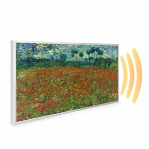 595×995 Poppy Field Picture NXT Gen Infrared Heating Panel 580W – Electric Wall Panel Heater