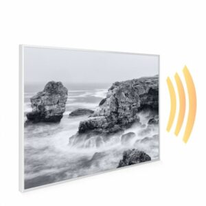 995×1195 Stormy Shore Picture NXT Gen Infrared Heating Panel 1200W – Electric Wall Panel Heater