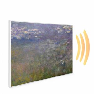 995×1195 Water Lilies Picture NXT Gen Infrared Heating Panel 1200W – Electric Wall Panel Heater