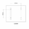 995x1195 London Skyline Picture NXT Gen Infrared Heating Panel 1200W - Electric Wall Panel Heater - Image 6