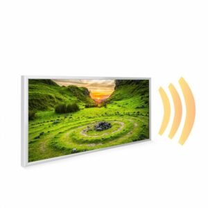 595×1195 Mysterious Cairn Image NXT Gen Infrared Heating Panel 700W – Electric Wall Panel Heater