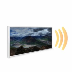 595×1195 Mountain Landscape Picture NXT Gen Infrared Heating Panel 700W – Electric Wall Panel Heater