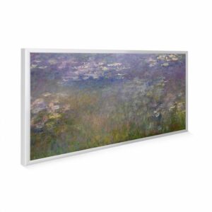 595×1195 Water Lillies Picture NXT Gen Infrared Heating Panel 700W – Electric Wall Panel Heater