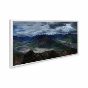 595×1195 Mountain Landscape Picture NXT Gen Infrared Heating Panel 700W – Electric Wall Panel Heater