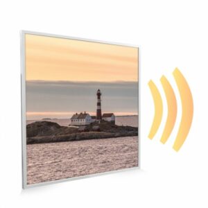 595×595 Dusky Lighthouse Picture NXT Gen Infrared Heating Panel 350W – Electric Wall Panel Heater