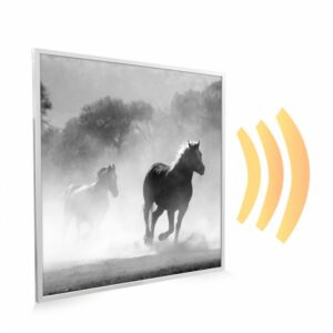 595×595 Galloping Stallions Picture NXT Gen Infrared Heating Panel 350W – Electric Wall Panel Heater