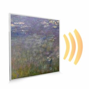 595×595 Water Lilies Picture NXT Gen Infrared Heating Panel 350W – Electric Wall Panel Heater