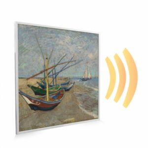 595×595 Fishing Boats on the Beach at Saintes Maries Image NXT Gen Infrared Heating Panel 350W – Electric Wall Panel Heater