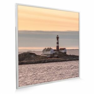 595×595 Dusky Lighthouse Picture NXT Gen Infrared Heating Panel 350W – Electric Wall Panel Heater