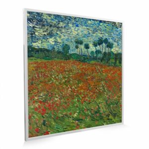 595×595 Poppy Field Image NXT Gen Infrared Heating Panel 350W – Electric Wall Panel Heater