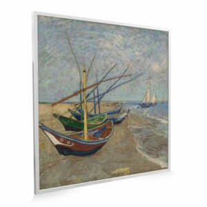 595×595 Fishing Boats on the Beach at Saintes Maries Image NXT Gen Infrared Heating Panel 350W – Electric Wall Panel Heater