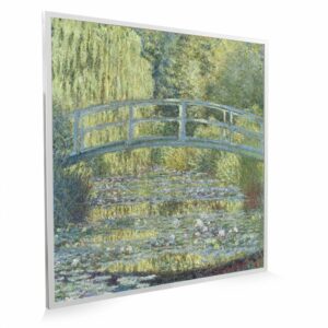 595×595 The Pond With Water Lillies Image NXT Gen Infrared Heating Panel 350W – Electric Wall Panel Heater