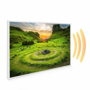 795×1195 Mysterious Cairn Picture NXT Gen Infrared Heating Panel 900W – Electric Wall Panel Heater