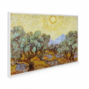 795×1195 Olive Trees with Yellow Sky and Sun Image NXT Gen Infrared Heating Panel 900W – Electric Wall Panel Heater