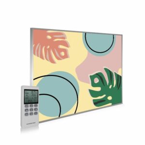 995×1195 Abstract Leaves Picture NXT Gen Infrared Heating Panel 1200W – Electric Wall Panel Heater