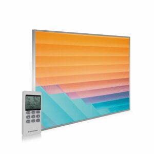 995×1195 Abstract Lines Picture NXT Gen Infrared Heating Panel 1200W – Electric Wall Panel Heater