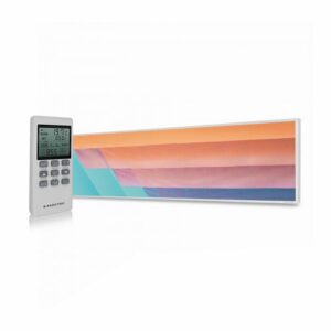 350W Abstract Lines UltraSlim Picture NXT Gen Infrared Heating Panel – Electric Wall Panel Heater