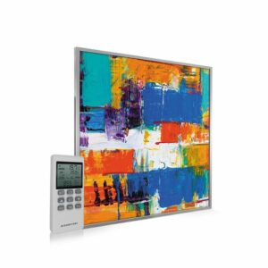 595×595 Abstract Paint Image NXT Gen Infrared Heating Panel 350W – Electric Wall Panel Heater