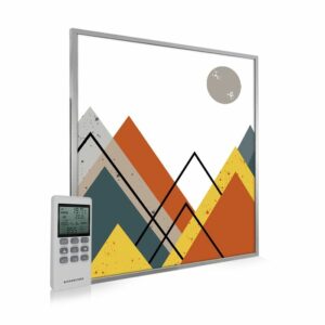 995×1195 Abstract Mountains Picture NXT Gen Infrared Heating Panel 1200W – Electric Wall Panel Heater