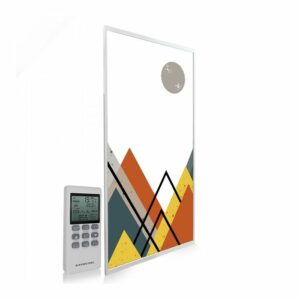 595×1195 Abstract Mountains Image NXT Gen Infrared Heating Panel 700W – Electric Wall Panel Heater