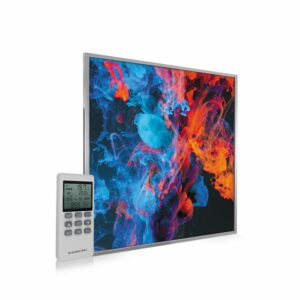 595×595 Dancing Smoke Image NXT Gen Infrared Heating Panel 350W – Electric Wall Panel Heater