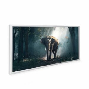 595×1195 Jungle Elephant Image NXT Gen Infrared Heating Panel 700w – Electric Wall Panel Heater