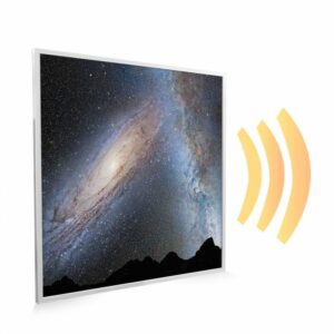 595×595 Galaxy Collision Picture NXT Gen Infrared Heating Panel 350W – Electric Wall Panel Heater