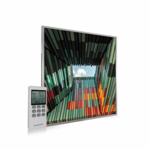 595×595 Geometric Architecture Image NXT Gen Infrared Heating Panel 350W – Electric Wall Panel Heater