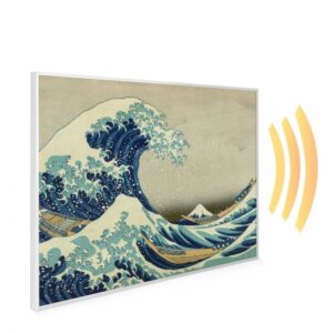 995×1195 Great Wave off Kanagawa Picture NXT Gen Infrared Heating Panel 1200W – Electric Wall Panel Heater