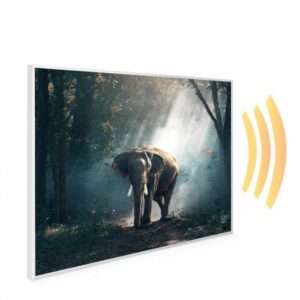 995×1195 Jungle Elephant Image NXT Gen Infrared Heating Panel 1200w – Electric Wall Panel Heater