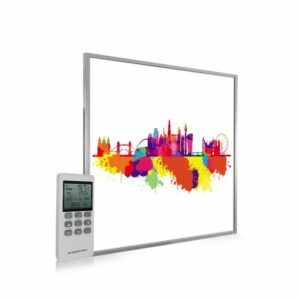 595×595 London Skyline Splash Image NXT Gen Infrared Heating Panel 350W – Electric Wall Panel Heater