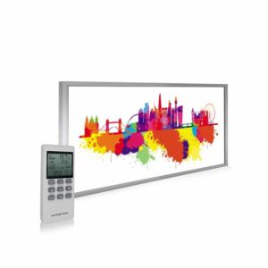 595×1195 London Skyline Splash Image NXT Gen Infrared Heating Panel 700W – Electric Wall Panel Heater