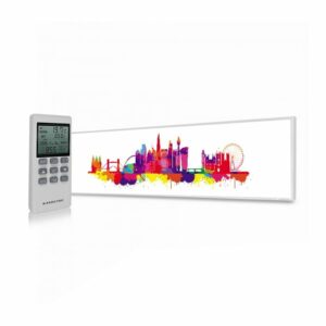 350W London Skyline Splash UltraSlim Picture NXT Gen Infrared Heating Panel – Electric Wall Panel Heater