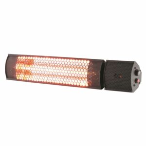 2000W EQ Heat Electric Bar Patio Heater Black With Remote Control