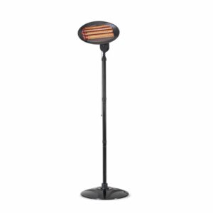 2000W EQ Heat Electric Freestanding Patio Heater Black