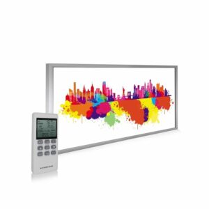 595×1195 New York Skyline Splash Image NXT Gen Infrared Heating Panel 700W – Electric Wall Panel Heater