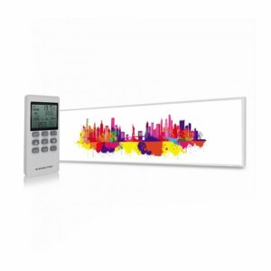 350W New York Skyline Splash UltraSlim Picture NXT Gen Infrared Heating Panel – Electric Wall Panel Heater