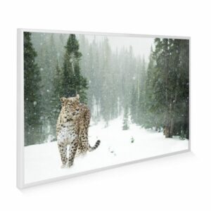 795×1195 Persian Snow Leopard Image NXT Gen Infrared Heating Panel 900w – Electric Wall Panel Heater