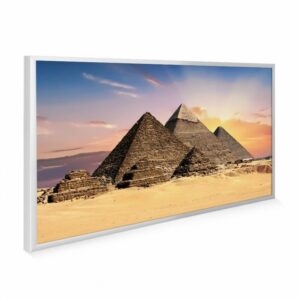 595×995 Giza Pyramids Image NXT Gen Infrared Heating Panel 580W – Grade B (Silver Frame)