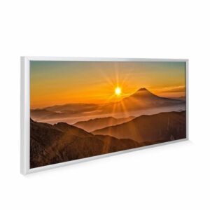 595×1195 Mountain Sunset Picture NXT Gen Infrared Heating Panel 700w – Electric Wall Panel Heater