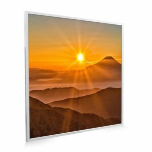 595×595 Sunset Mountains Picture NXT Gen Infrared Heating Panel 350W – Electric Wall Panel Heater