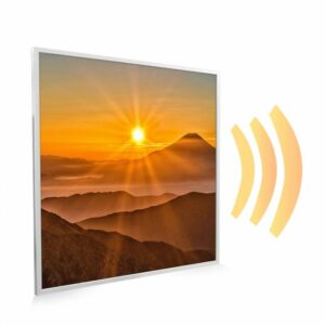 595×595 Sunset Mountains Picture NXT Gen Infrared Heating Panel 350W – Electric Wall Panel Heater