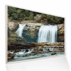 995×1195 Waterfalls Picture NXT Gen Infrared Heating Panel 1200W – Electric Wall Panel Heater